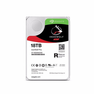 SEAGATE 希捷 酷狼IronWolf系列 3.5英寸NAS硬盘 18TB 256MB(7200rpm、PMR)ST18000NE000