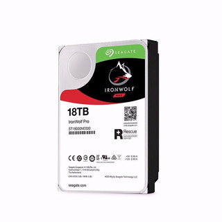 SEAGATE 希捷 酷狼IronWolf系列 3.5英寸NAS硬盘 18TB 256MB(7200rpm、PMR)ST18000NE000