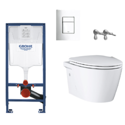 GROHE 高仪 壁挂式马桶套装 38528001水箱 39321000马桶 38732000面板