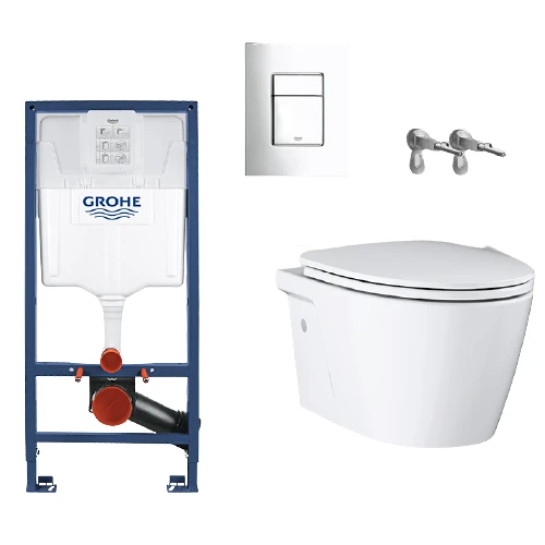 GROHE 高仪 壁挂式马桶套装 38528001水箱+39321000马桶+38732000面板