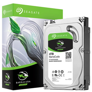 SEAGATE 希捷 酷鱼BarraCuda系列 3.5英寸台式机硬盘 4TB 64MB(5900rpm、PMR)ST4000DM005