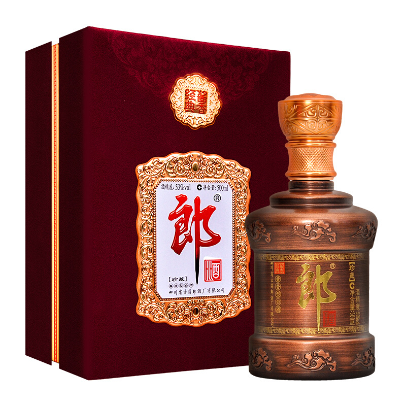 郎酒 珍藏郎 经典酱香 53度 单瓶装白酒 500ml 酱香型(厂家直送)