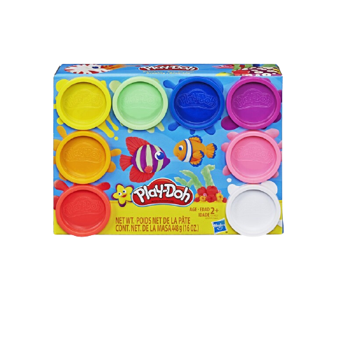 Play-Doh 培乐多 基础系列 A7923 彩虹罐装彩泥 8色