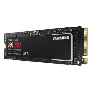 SAMSUNG 三星 980 PRO NVMe M.2 固态硬盘 2TB（PCI-E4.0）