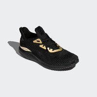 adidas 阿迪达斯 Alpha Bounce 1 中性跑鞋 FZ2196 黑色/金金属 36