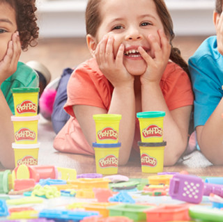 孩之宝（Hasbro）培乐多彩泥橡皮泥手工小孩儿童玩具生日礼物 加粗4色装彩泥E4867