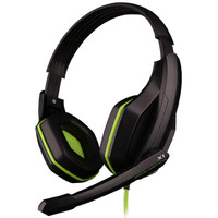 欧凡（OVANN） X1 头戴式专业游戏电脑耳机耳麦   黑绿色