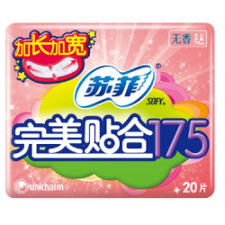 Sofy 苏菲 完美贴合系列 卫生护垫 175mm 20片 *12件