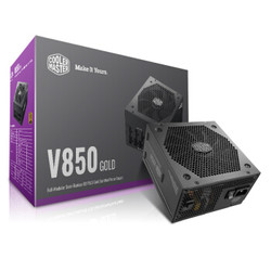 酷冷至尊(CoolerMaster)额定850W V850GOLD V2电源(金牌/全模/全日系电容/加强显卡线缆/风扇启停/质保十年)