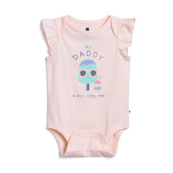 Gap 盖璞 女宝宝荷叶边连体衣 580539 粉色 59cm
