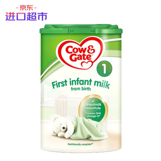 进口超市 爱尔兰原装进口 英国牛栏(Cow&Gate) 婴儿配方儿奶粉 1段(0-12月) 800g