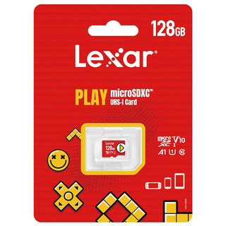 Lexar 雷克沙 PLAY系列 MicroSD存储卡 128GB（UHS-I、V10、U1、A1）