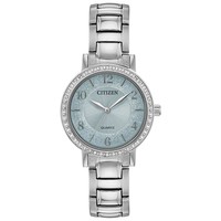 CITIZEN 西铁城 EL3040-55L 女士水钻石英表