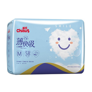 Chiaus 雀氏 薄快吸系列 纸尿裤 M58片