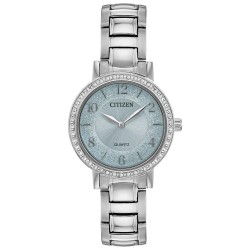CITIZEN 西铁城 EL3040-55L 女士水钻石英表