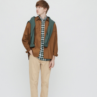 uniqlo 优衣库 中性休闲长裤 422368 深米色 s