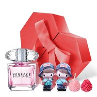 VERSACE 范思哲 晶钻系列 女士香水礼盒装 (晶钻香水EDT30ml+情侣公仔1对+草莓表白蜡烛1对+贺卡)