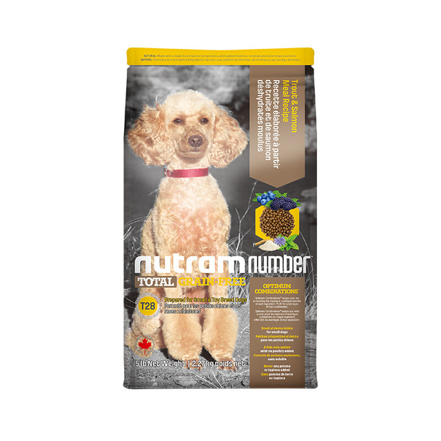 nutram 纽顿 无谷低升糖系列 T28鲑鱼鳟鱼小型犬全阶段狗狗干粮