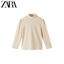 ZARA  女童高领基本款T恤 