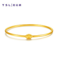 TSL谢瑞麟黄金计价足金520系列女个性创意手镯手链礼物YR955