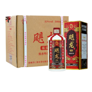 飓龙 福酱 53%vol 酱香型白酒 500ml*6瓶 整箱装