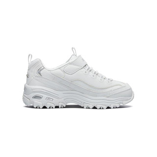 SKECHERS 斯凯奇 D'LITES系列 996212L 儿童休闲运动鞋 白色/银色 33.5