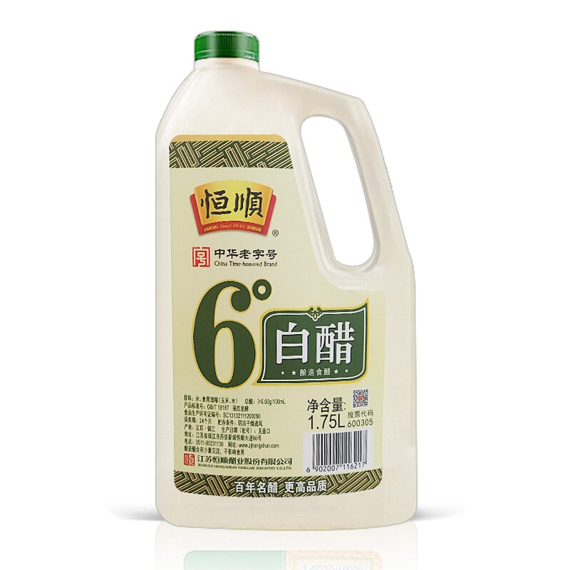 恒顺 6度白醋 1.75l