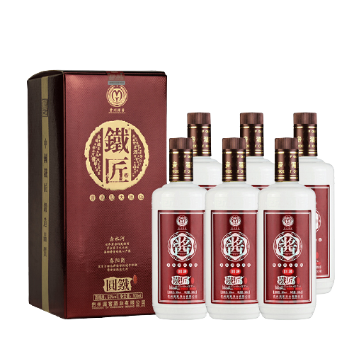 湄窖 铁匠 圆铁 53%vol 酱香型白酒 500ml*6瓶 整箱装