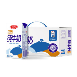 SANYUAN 三元 三元特品小方白 纯牛奶250ml*24盒