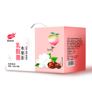 三剑客 乳酸菌水果茶 茉莉马蹄白桃味 253g*15瓶