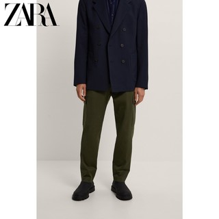 ZARA 新款 男装 打褶装饰工装休闲裤 04208622505