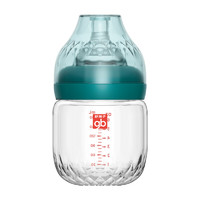 gb 好孩子 好孩子新生婴儿宝宝儿童玻璃奶瓶180ml宽口径防胀气断奶奶瓶
