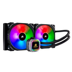 美商海盗船 (USCORSAIR) H115i RGB PLATINUM 双风扇一体式水冷散热器(280冷排/RGB灯效/PWM风扇)