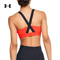 安德玛官方UA RUSH女子运动内衣—中强度Under Armour1353131 红色628 XS