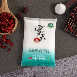 雪天    晶纯加碘食用盐  400g*6包