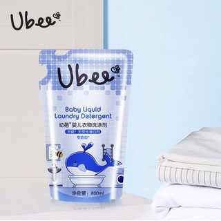 幼蓓（Ubee）婴儿衣物清洗剂 宝宝专用洗衣液 组合装补充装（1L+3*800ml） *4件