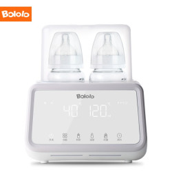 波咯咯(bololo)温奶器消毒器二合一婴儿双奶瓶智能恒温暖奶器便携解冻母乳BL-1106