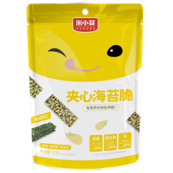 米小芽海味即食巴旦木仁夹心海苔脆 22g *10件
