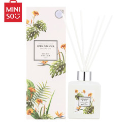 名创优品(MINISO)优雅夏花无火香薰 居家室内房间卧室藤条香氛精油 卫生间厕所空气清新剂180ml *3件