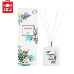 名创优品(MINISO)优雅夏花无火香薰 居家室内房间卧室藤条香氛精油 卫生间厕所空气清新剂180ml *3件