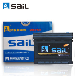 风帆(sail)汽车电瓶蓄电池6-QW-60 12V 东风标致408标致系列长安逸动