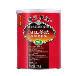 珠江桥牌 调味料 阳江姜豉(豆豉)蒸鱼炖肉炒菜 出口装 300g 广东老字号 *14件