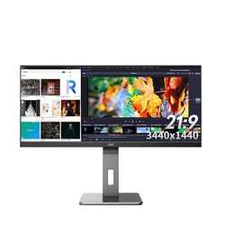 AOC U34P2/BS 34英寸IPS带鱼屏显示器（3440×1440、75Hz）