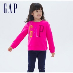 Gap 盖璞 女童LOGO抓绒卫衣 645992E