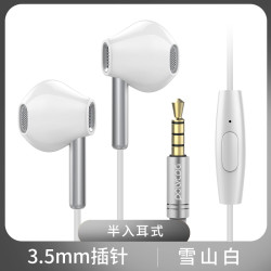铂典D1T 原装正品 半入耳式耳机type-c带麦有线高音质重低音女生款可爱适用VIVO/X21X9X27 OPPO安卓手机专用
