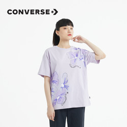 CONVERSE 匡威  花卉系列 10022422 女子印花短袖运动T恤