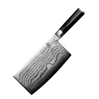 SHUN 旬 貝印贝印KAI 旬系列Classic大马士革花纹钢家用 中式菜刀DM-0712（7吋）