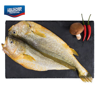 海名威 国产冷冻鲜蒸黄花鱼（大黄鱼）370g 内含调料包 袋装 生鲜 海鲜水产 鱼类 *6件