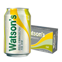 88VIP：watsons 屈臣氏 苏打水柠檬草味330ml*24罐低糖饮料汽水碳酸饮料气泡水整箱