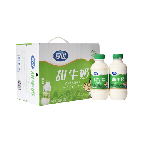 夏进甜牛奶整箱早餐奶12大瓶装500ml早餐牛奶